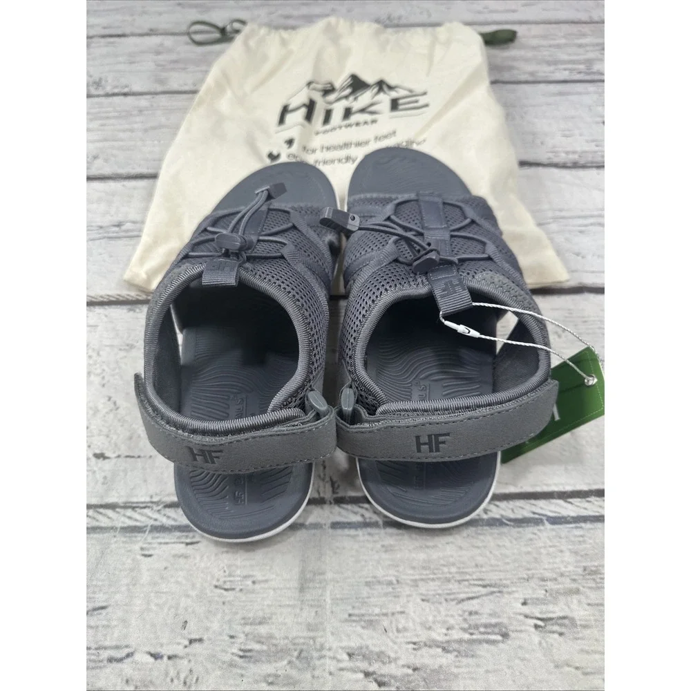 Hike Footwear HF Baresandals II Dark Grey Barefoot Sandals M-5.5 ,W -7.5 NIB